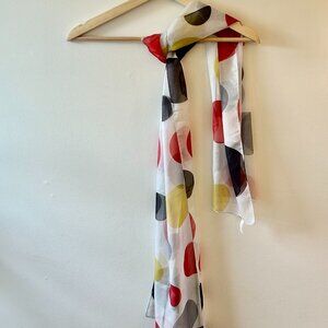 Chiffon polkadot scarf